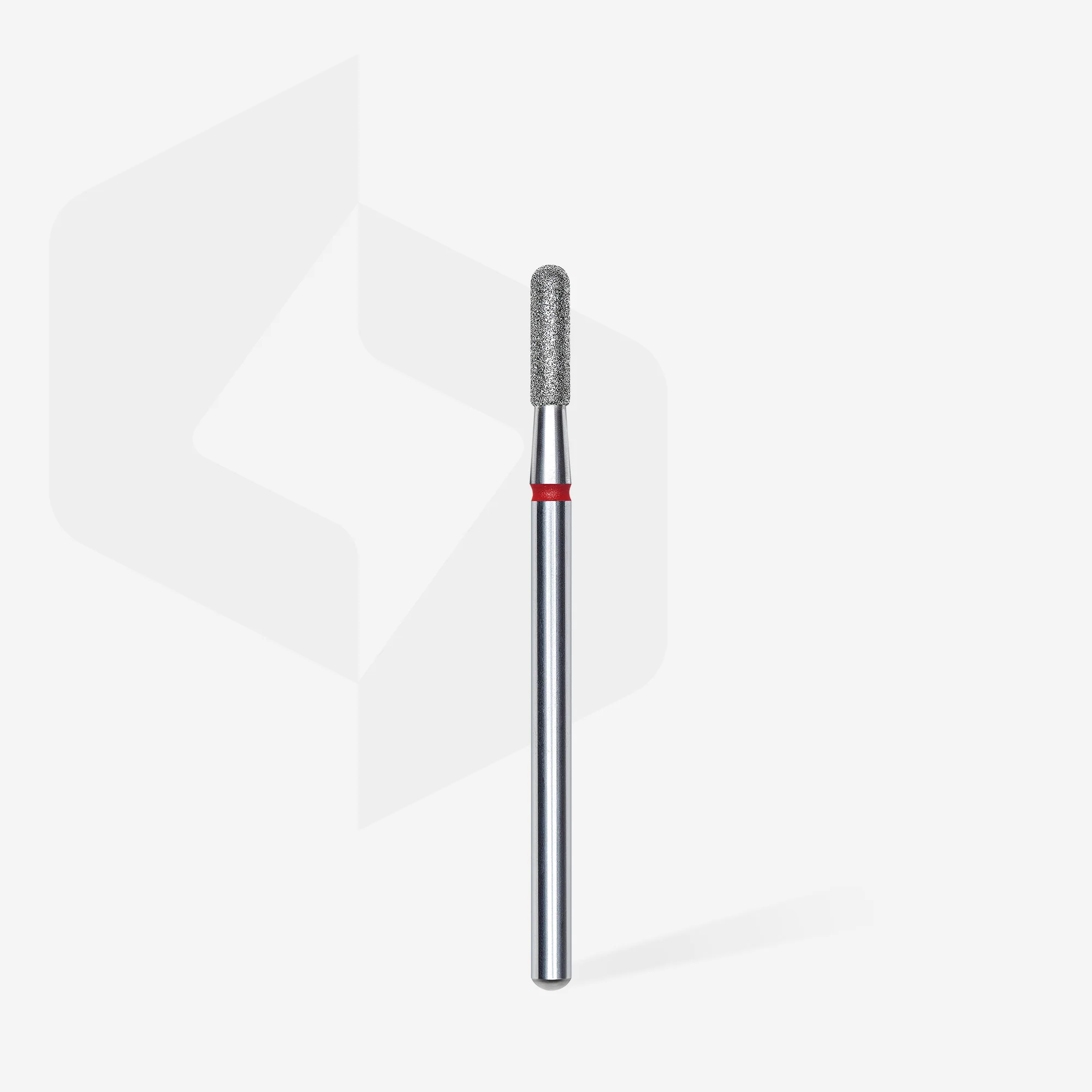 Diamantfräse "runder Zylinder" rot, Durchmesser 2.3 mm / Arbeitsteil 8 mm