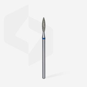 Diamantfräse "Flamme" blau, Durchmesser 2.3 mm / Arbeitsteil 10 mm