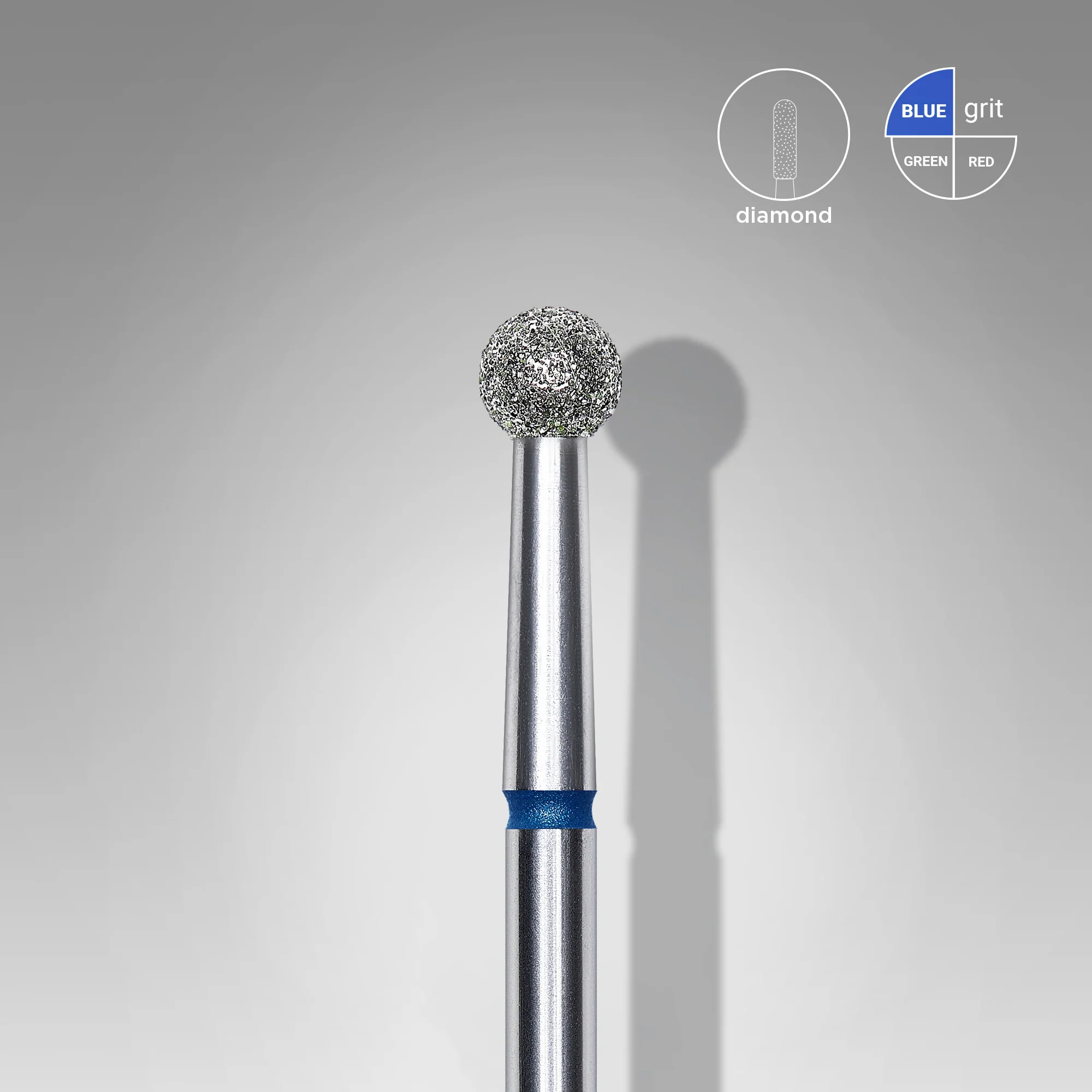 Diamantfräse "Kugel" blau, Durchmesser 3.5 mm