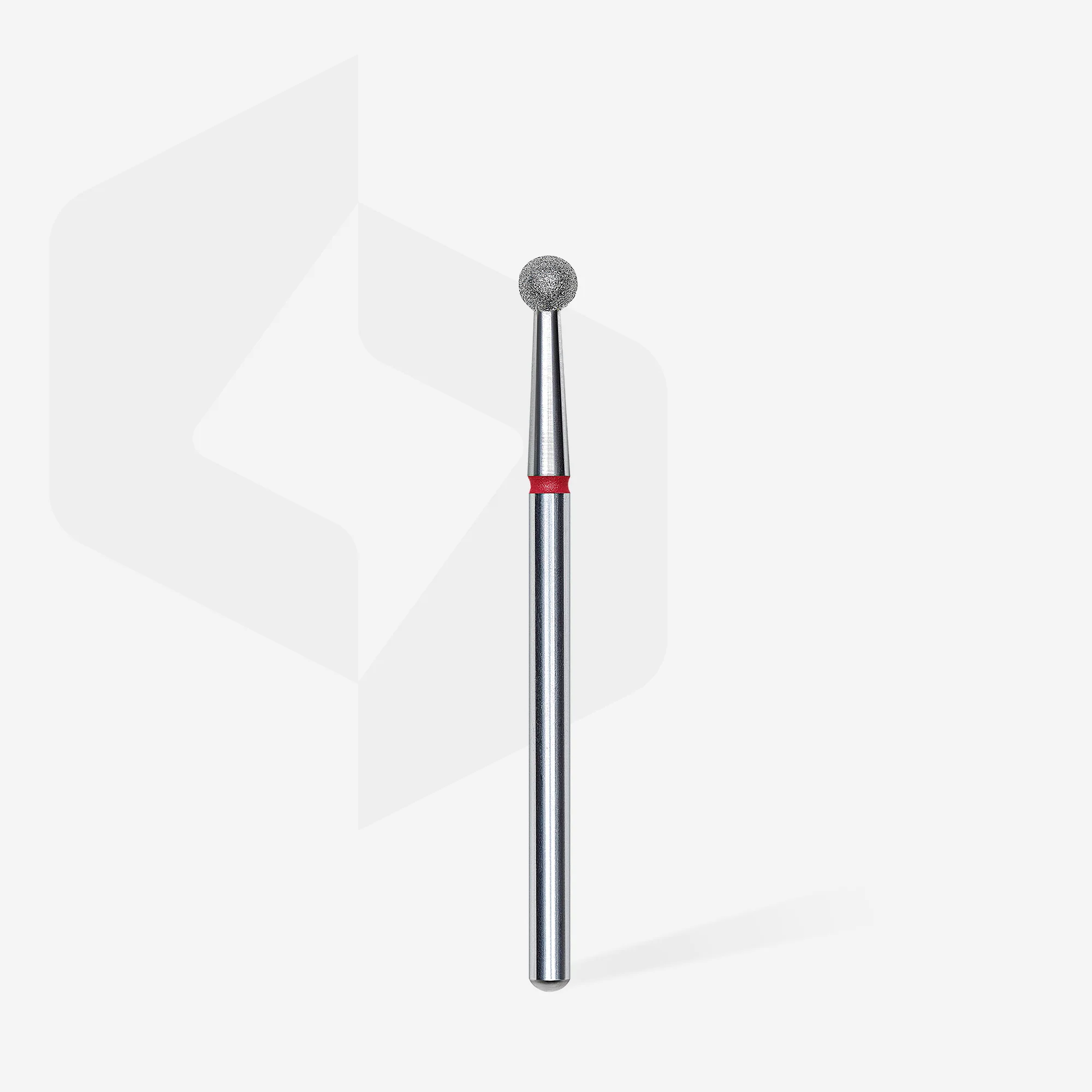 Diamantfräse "Kugel" rot, Durchmesser 4 mm