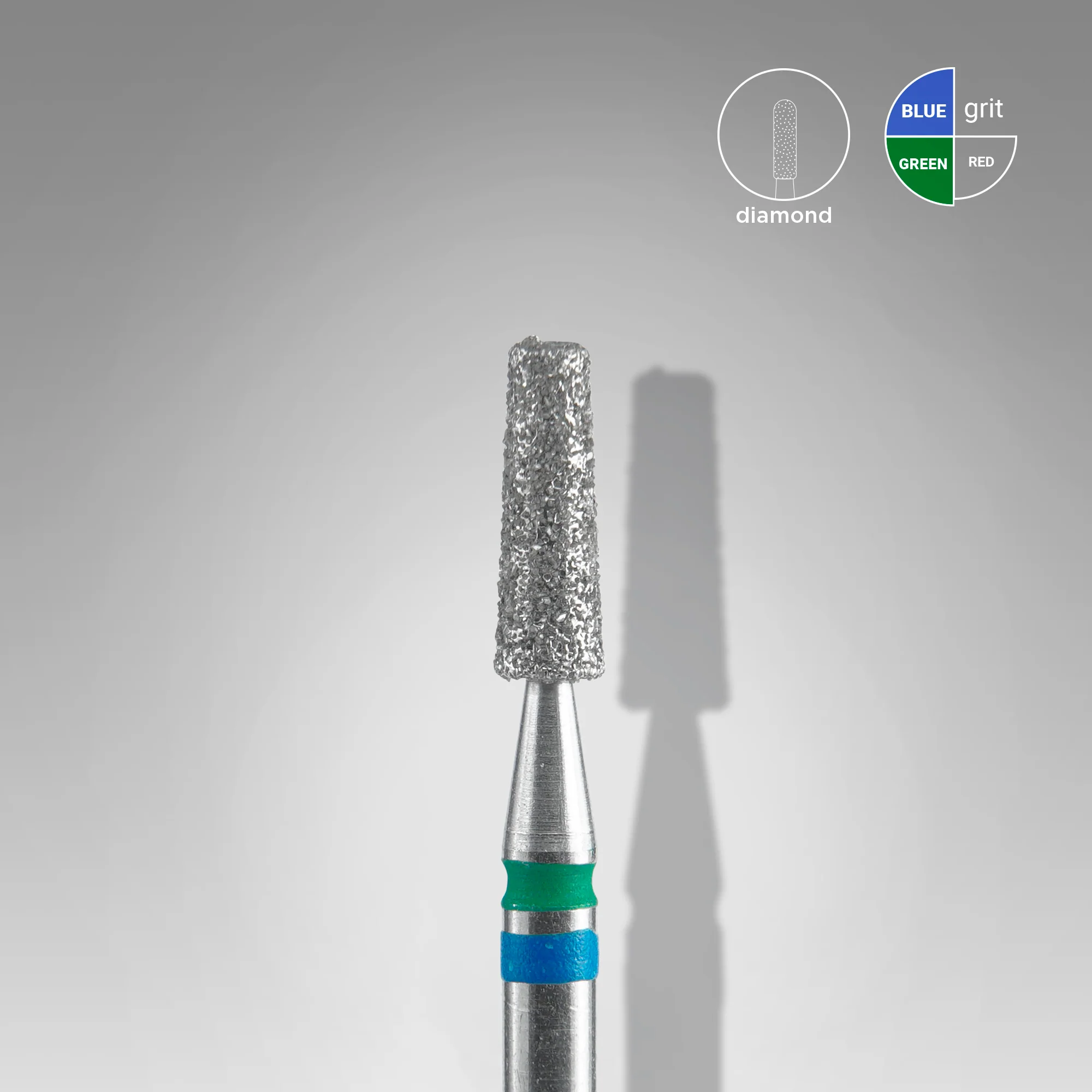 Diamant Bit Cone Blau/Grün 2,5/8mm