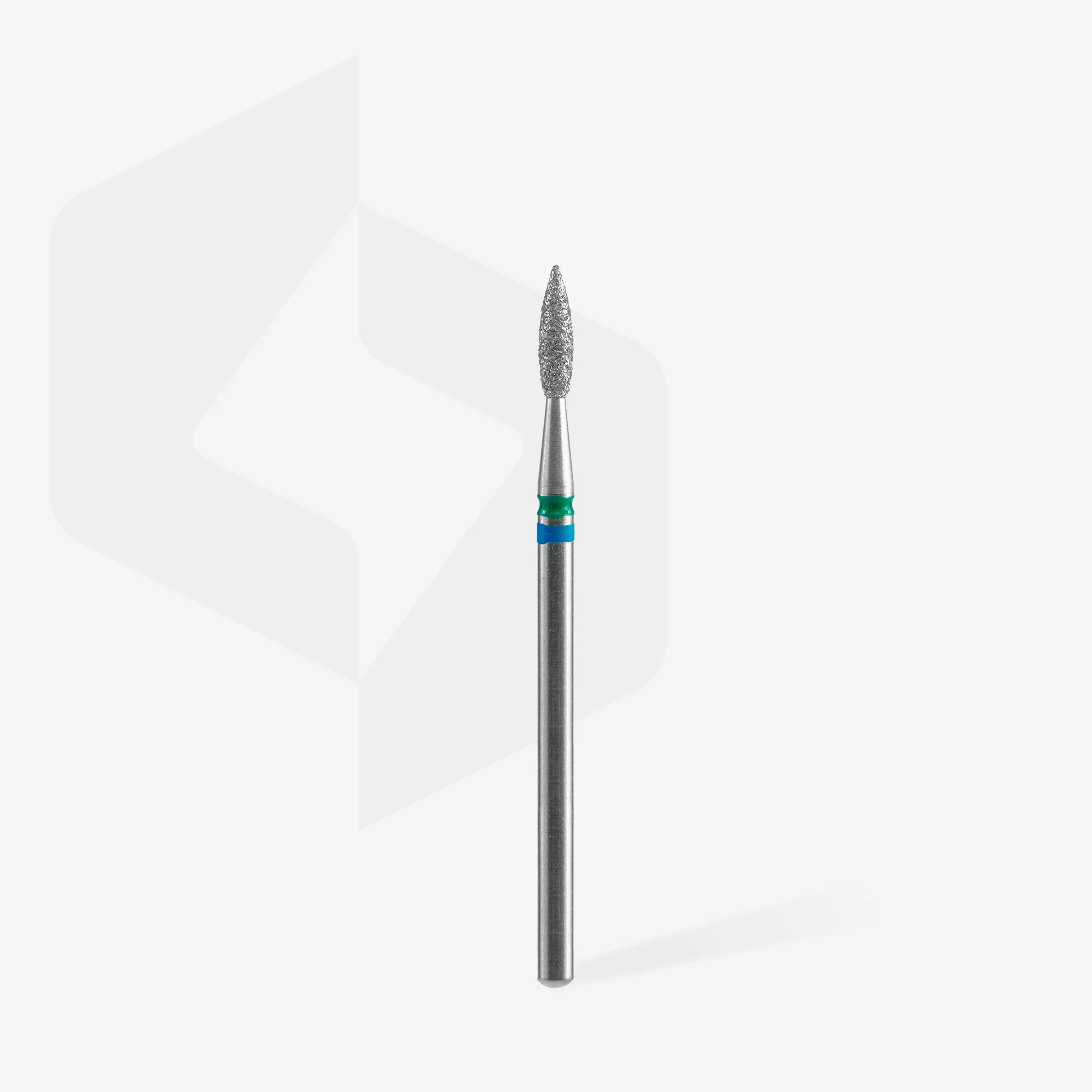 Diamant Nailbit Flamme Blau/Grün 2,1/2mm
