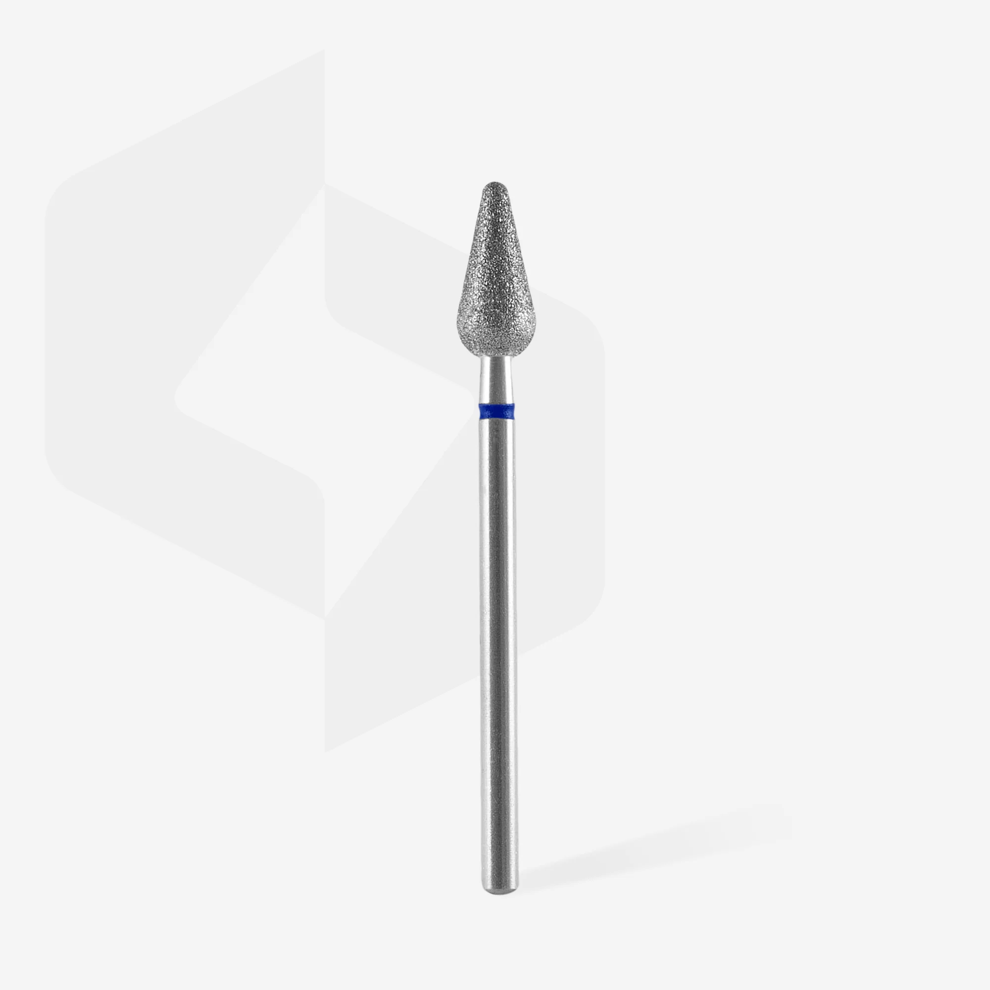 Diamantfräse "runde Birne" blau, Durchmesser 5 mm / Arbeitsteil 12 mm